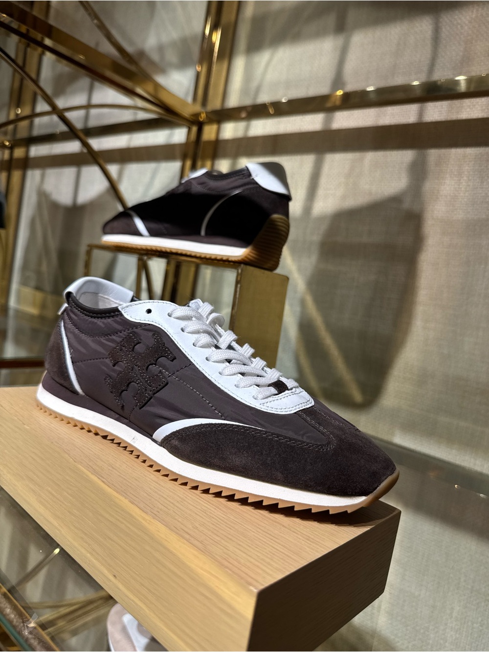 Tory Burch vintage T Logo Leather Sneaker